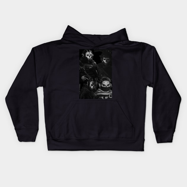 Ghost MWII Kids Hoodie by scumbagg